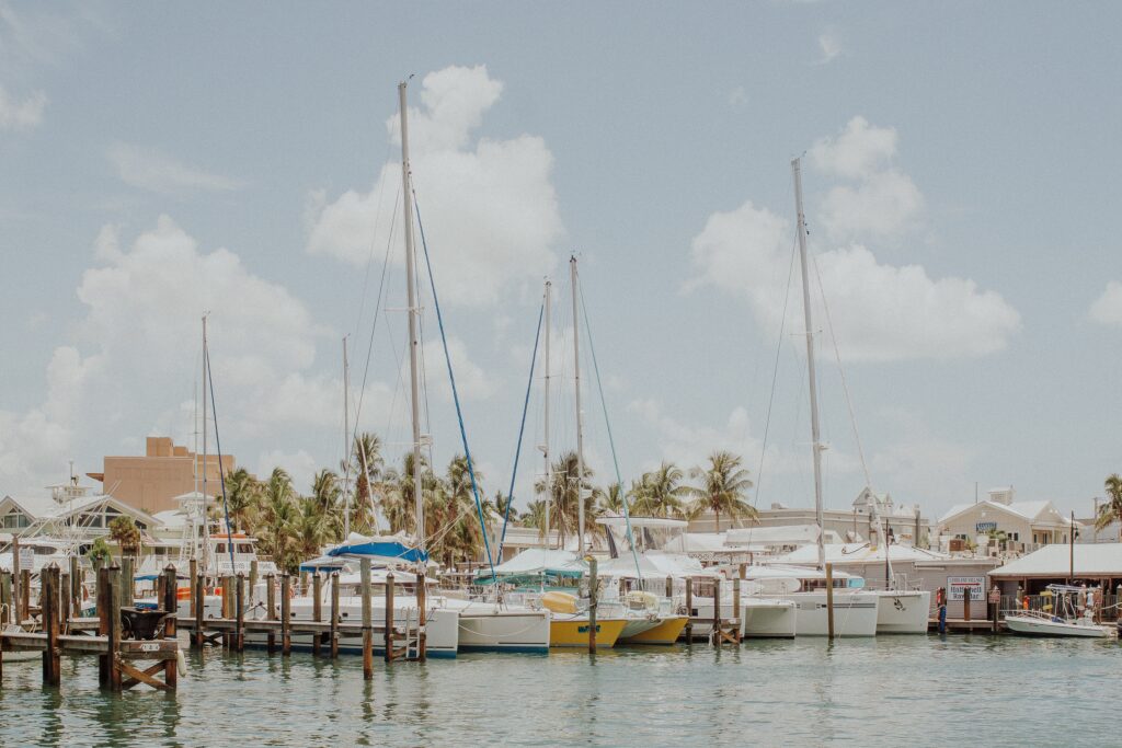 white boat lot